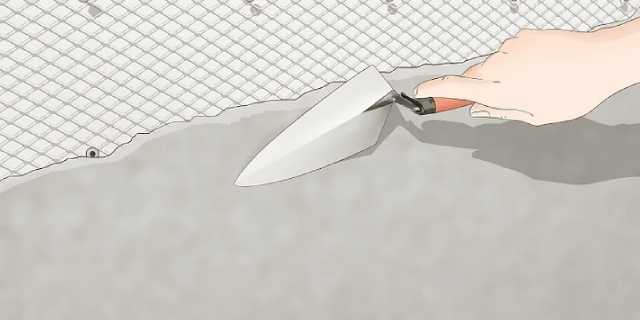 Priprava površine za polaganje kamna na steno