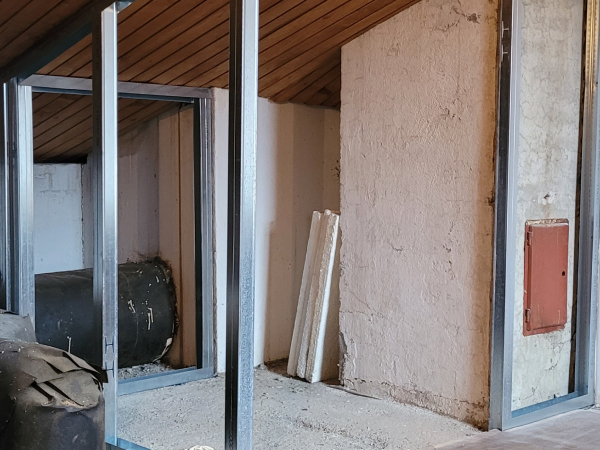 Postavitev suhomontažne konstrukcije v podstrešju - faza 1