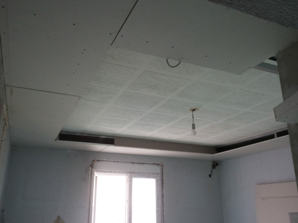 Prenova hiše suhomontažna dela spuščeni strop in police